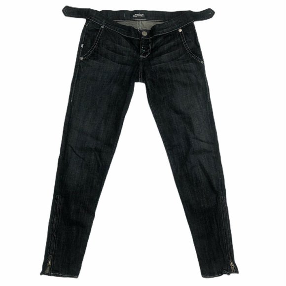 Rock & Republic Womens Jeans 26 Button Fly Low Rise Zippered Legs Zip Pockets - Picture 1 of 11